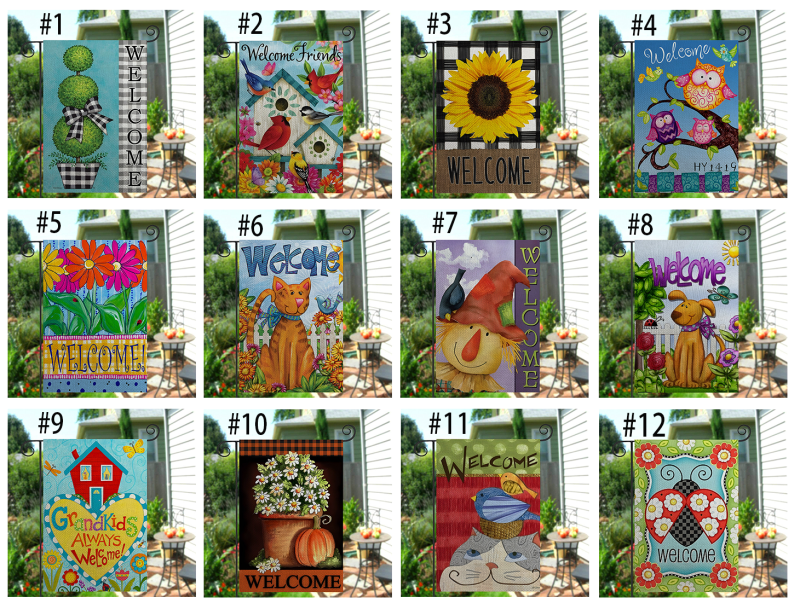 RTS 11.8*18.1inch Garden Flag Free Shipping (without flag stand) (30PCS)