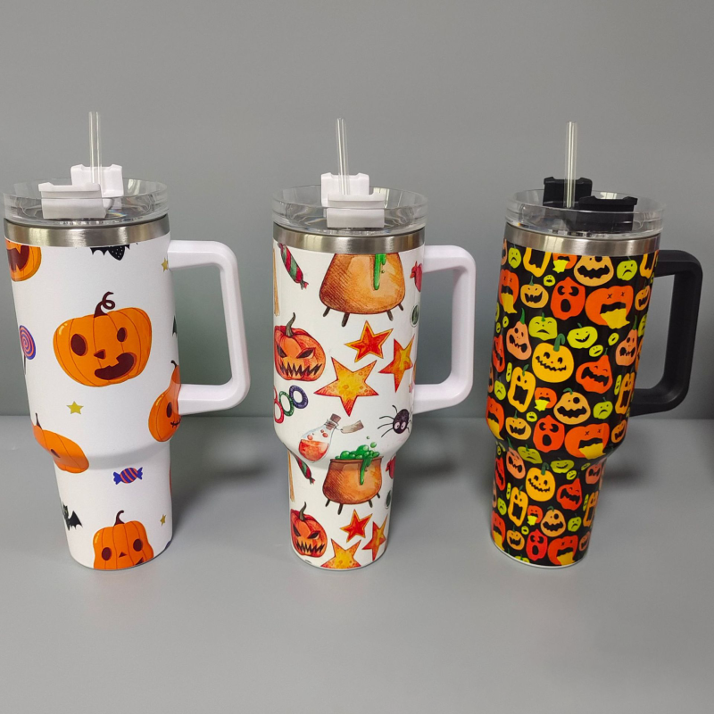 NEW China RTS 40oz Pumpkin Mug for Halloween Free Shipping (12PCS/25PCS)