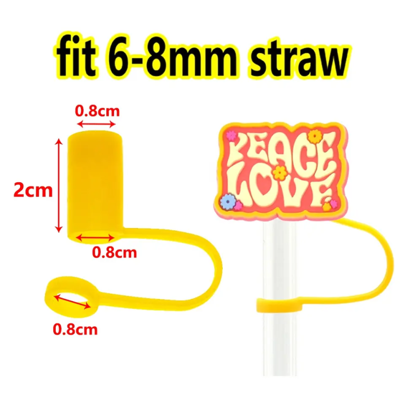 NEW RTS Straw Topper Cap Fit 7-8mm Dia Straw Free Shipping (100pcs/20pcs)