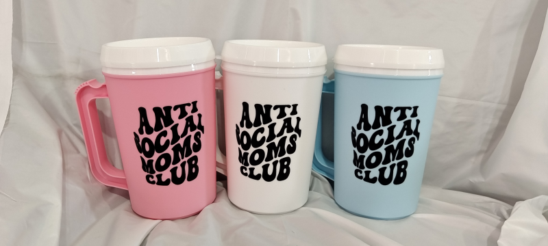 NEW China RTS 650ml PP Double Walled Cup with Straw Free Shipping (30PCS/60PCS)
