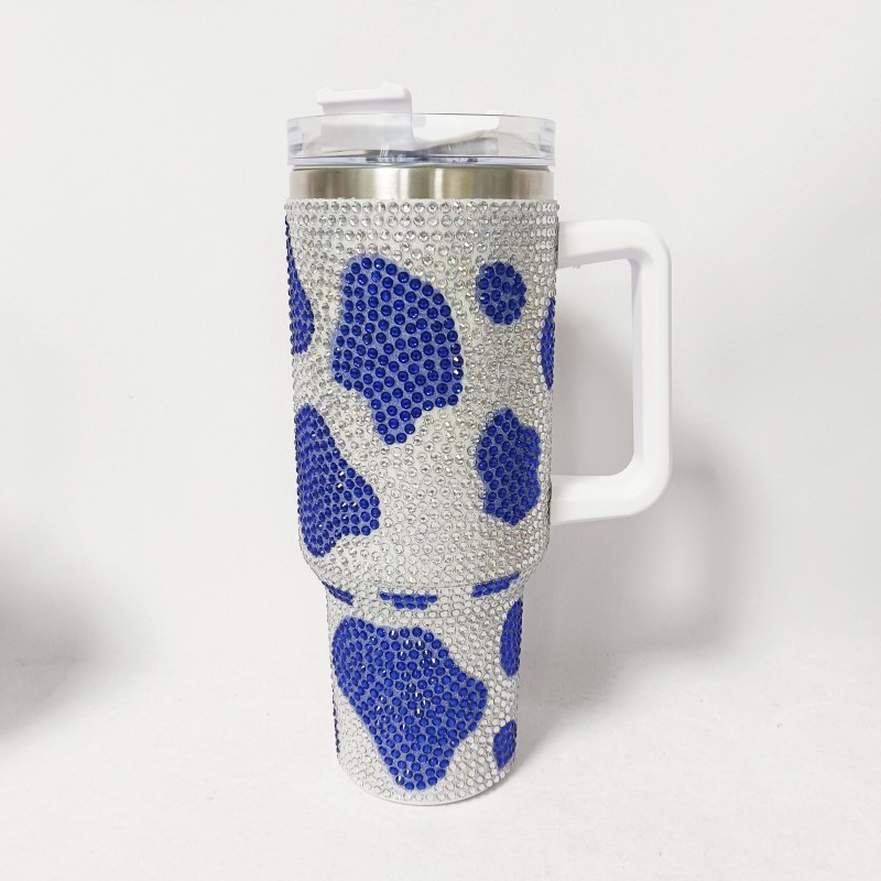NEW China RTS Rhinestone Cow Print Mug Free Shipping (12PCS/25PCS)