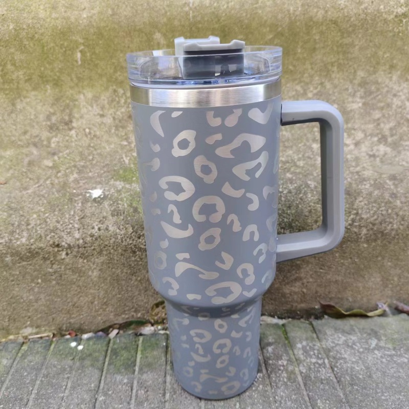 US RTS 40oz Non-sublimation Leopard Print Mug Free Shipping (16PCS)