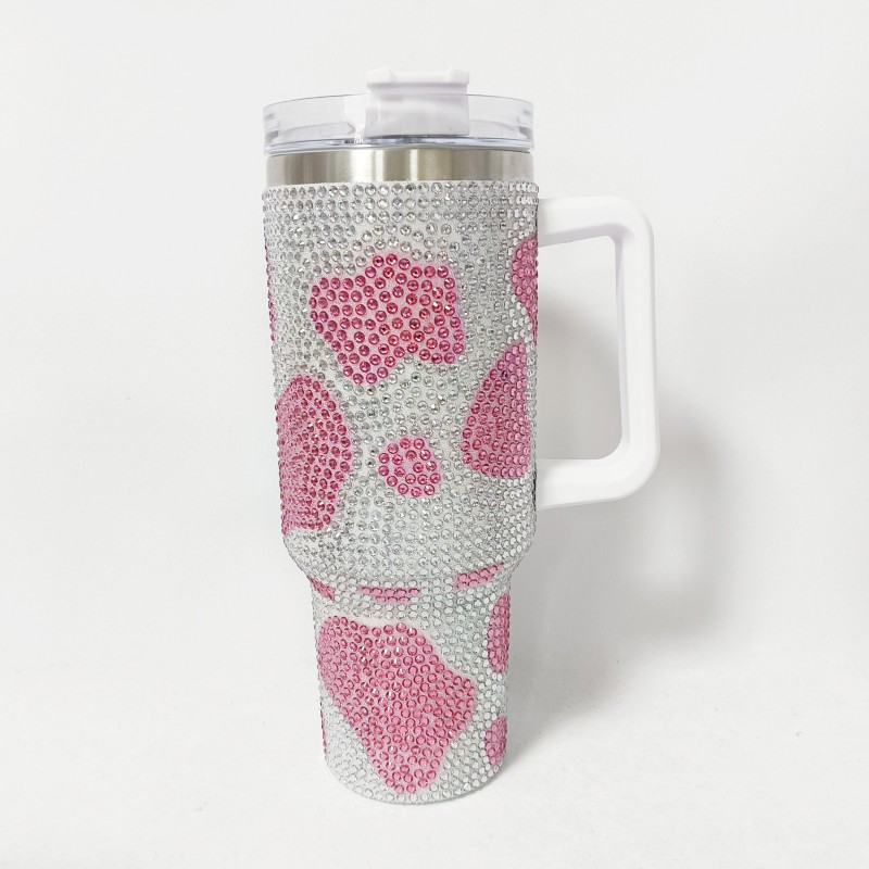 NEW China RTS Rhinestone Cow Print Mug Free Shipping (12PCS/25PCS)