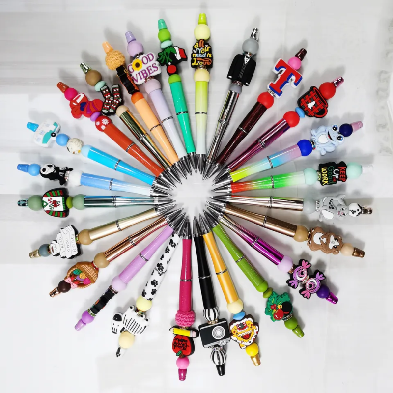 RTS 5.5inch Length Beadable Pen Bulk Bead Ballpoint Pen Free Shipping (50pcs/100pcs)