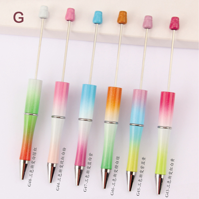 RTS 5.5inch Length Beadable Pen Bulk Bead Ballpoint Pen Free Shipping (50pcs/100pcs)