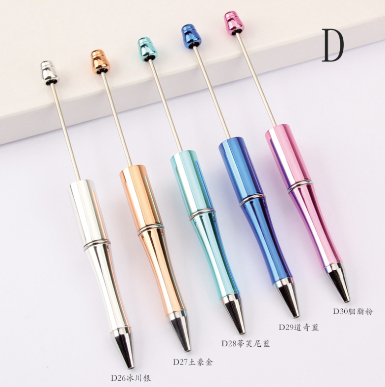 RTS 5.5inch Length Beadable Pen Bulk Bead Ballpoint Pen Free Shipping (50pcs/100pcs)