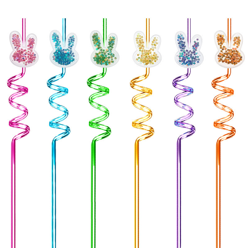 China RTS 10.6iinch (27cm) Reusable Cartoon Straw Free Shipping (50pcs/100pcs/200pcs)