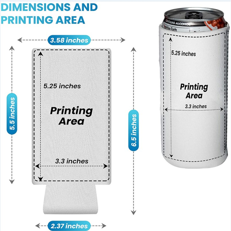 RTS Sublimation Can Cooler Koozies Holder Free Shipping (50pcs/100pcs)