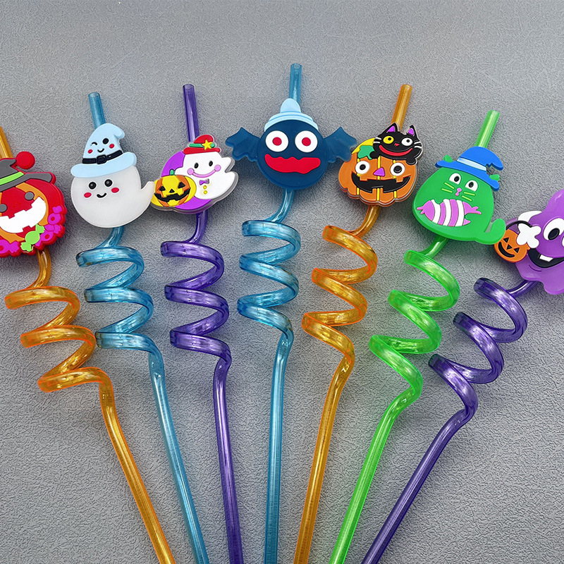 China RTS 10.6iinch (27cm) Reusable Cartoon Straw Free Shipping (50pcs/100pcs/200pcs)