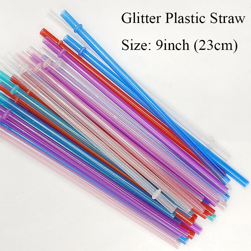 China RTS 9inch (23cm) Glitter Straw Free Shipping (100pcs/200pcs)
