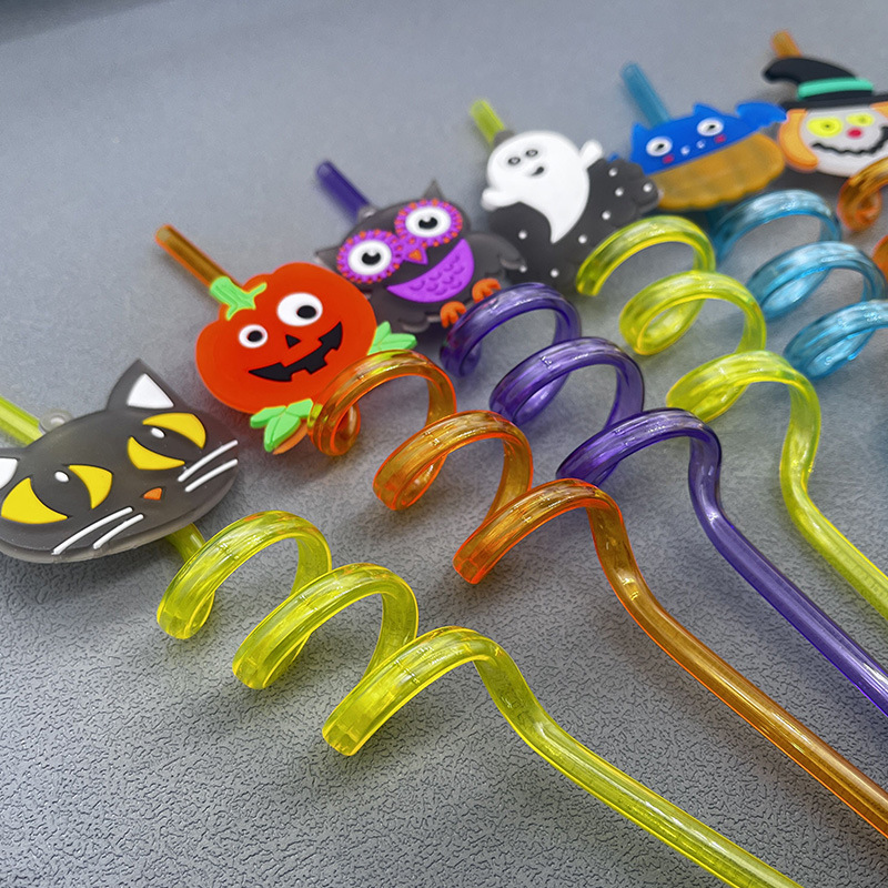 China RTS 10.6iinch (27cm) Reusable Cartoon Straw Free Shipping (50pcs/100pcs/200pcs)