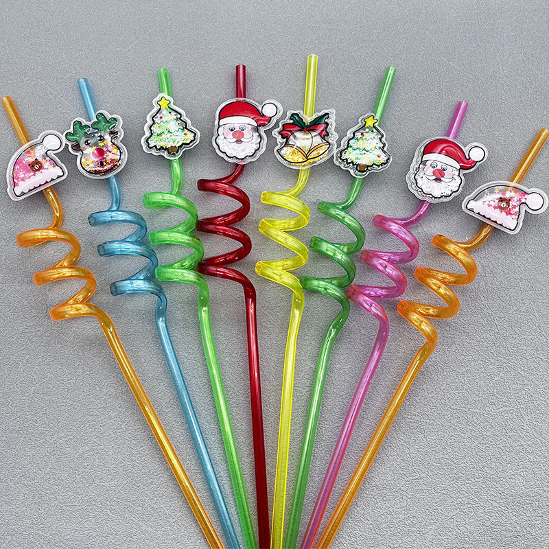China RTS 10.6iinch (27cm) Reusable Cartoon Straw Free Shipping (50pcs/100pcs/200pcs)