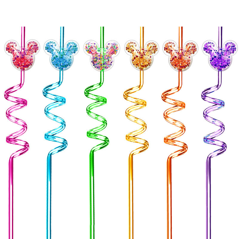 China RTS 10.6iinch (27cm) Reusable Cartoon Straw Free Shipping (50pcs/100pcs/200pcs)