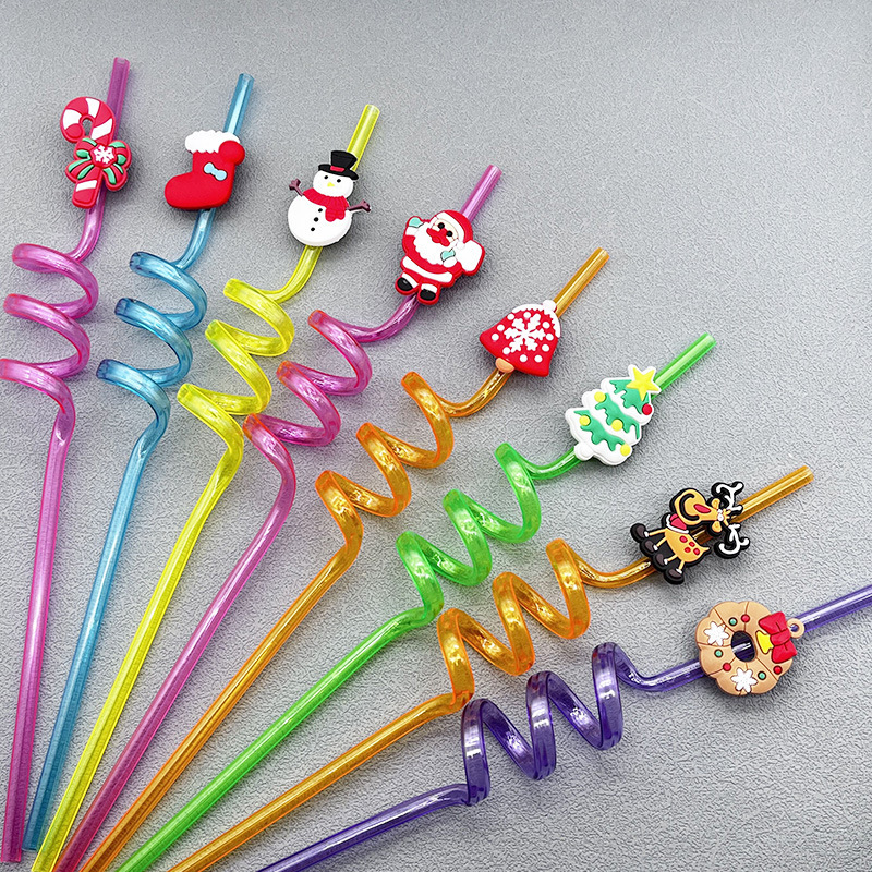 China RTS 10.6iinch (27cm) Reusable Cartoon Straw Free Shipping (50pcs/100pcs/200pcs)
