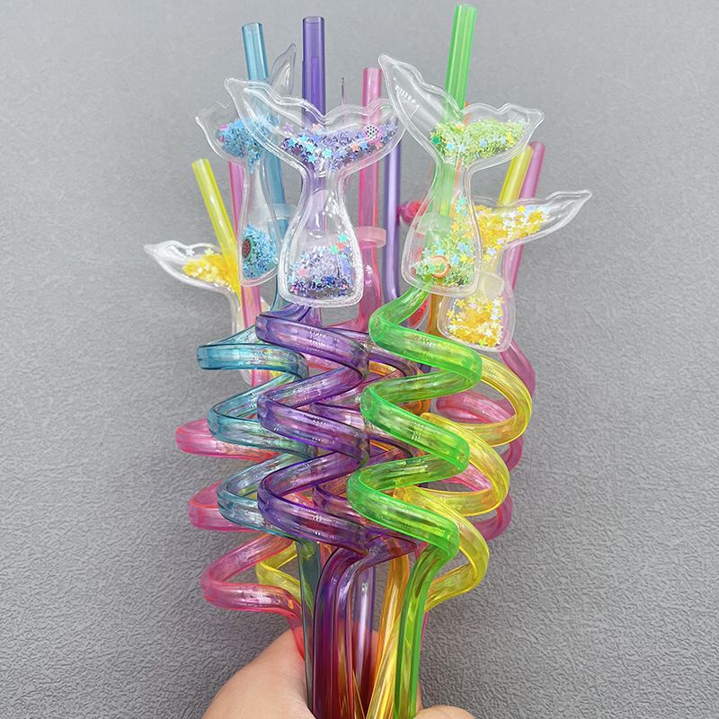 China RTS 10.6iinch (27cm) Reusable Cartoon Straw Free Shipping (50pcs/100pcs/200pcs)