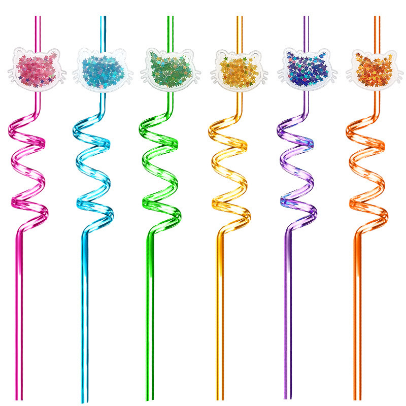 China RTS 10.6iinch (27cm) Reusable Cartoon Straw Free Shipping (50pcs/100pcs/200pcs)