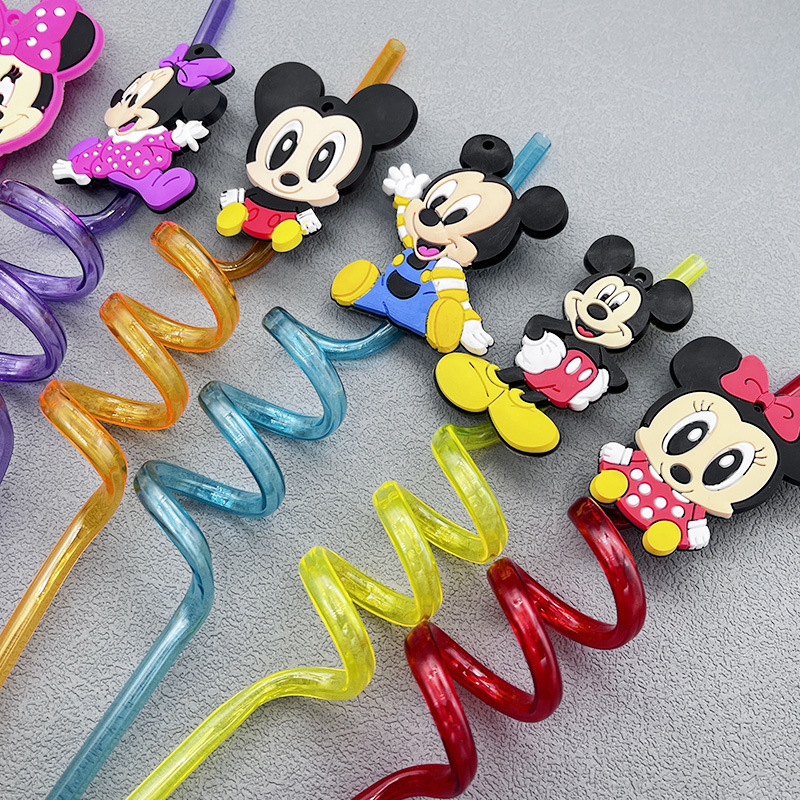 China RTS 10.6iinch (27cm) Reusable Cartoon Straw Free Shipping (50pcs/100pcs/200pcs)