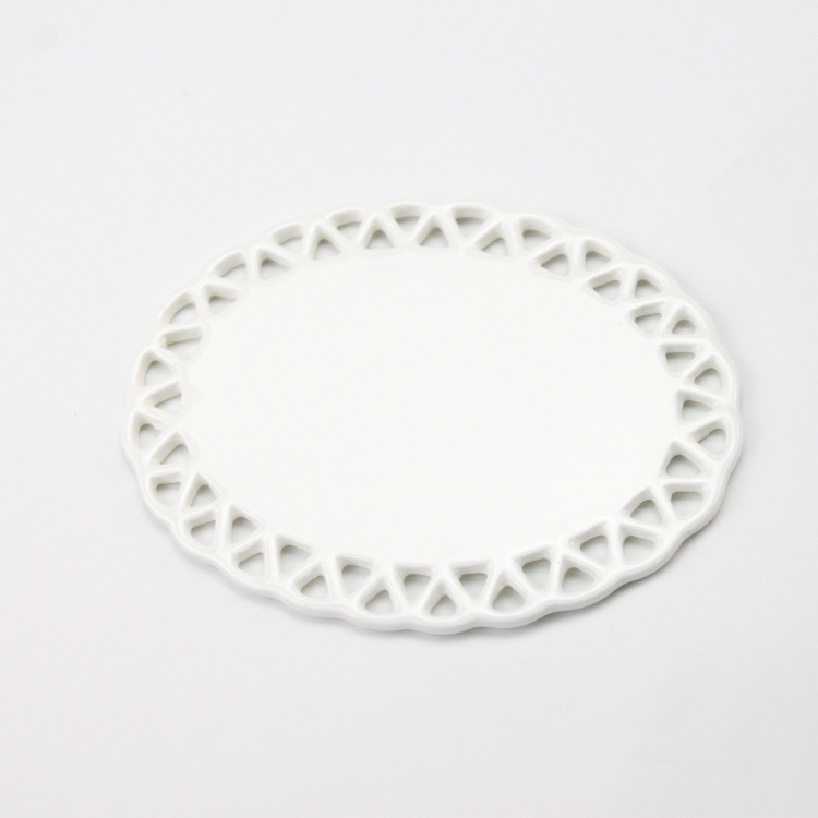 RTS Sublimation Double Sided Ceramic Blank Ornaments Pendant Free Shipping (50PCS/100pcs)