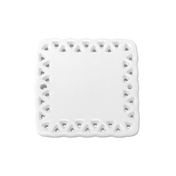 RTS Sublimation Double Sided Ceramic Blank Ornaments Pendant Free Shipping (50PCS/100pcs)
