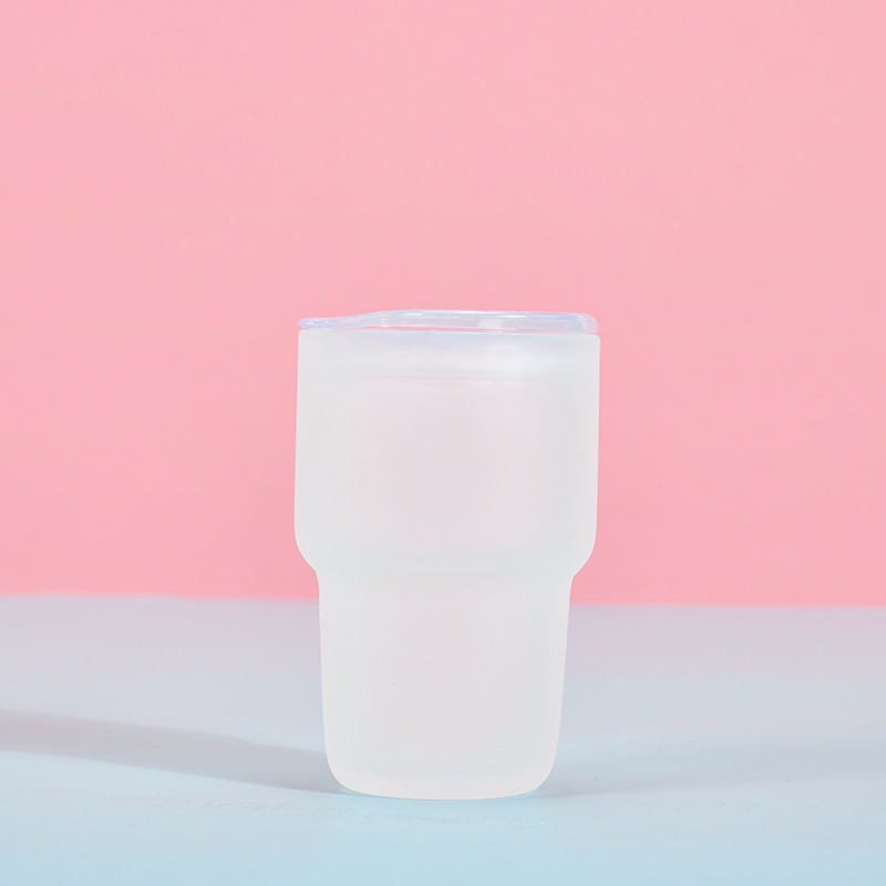NEW RTS 3oz Sublimation Ombre Glass Mini Shot Glass Mix Colors Free Shipping with Plastic Straw (50pcs)