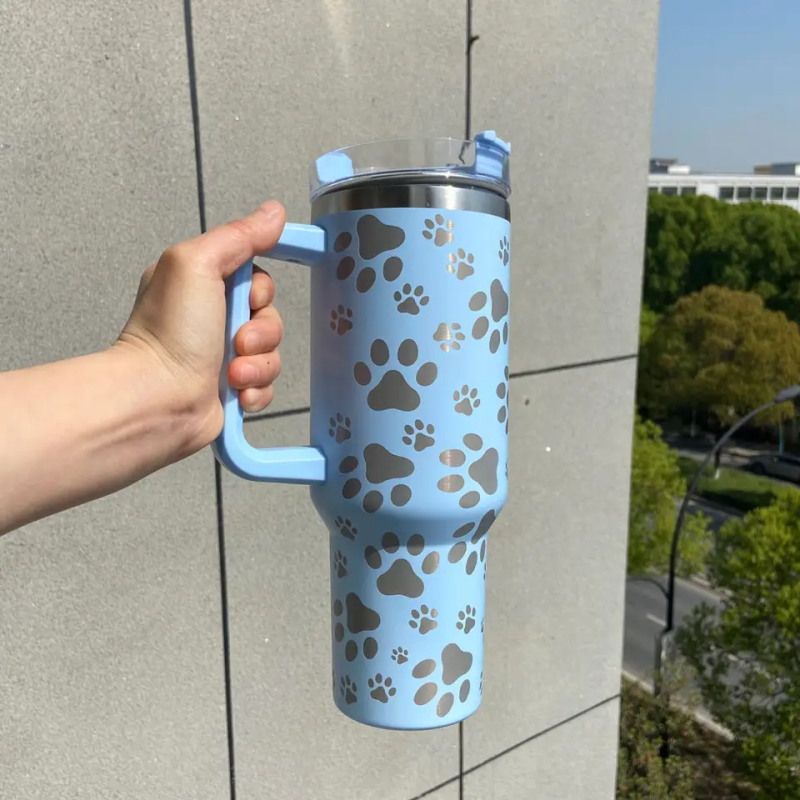 NEW US RTS 40oz Paw Print  Mug Free Shipping (10PCS)