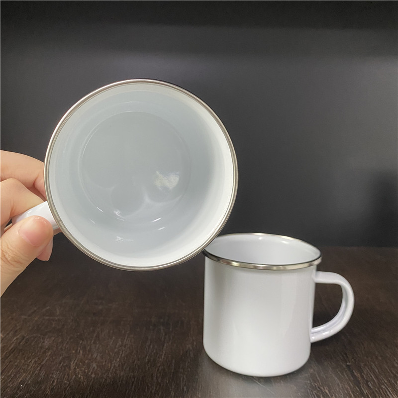 US RTS 11oz Sublimation Enamel Mug Free Shipping (48pcs)