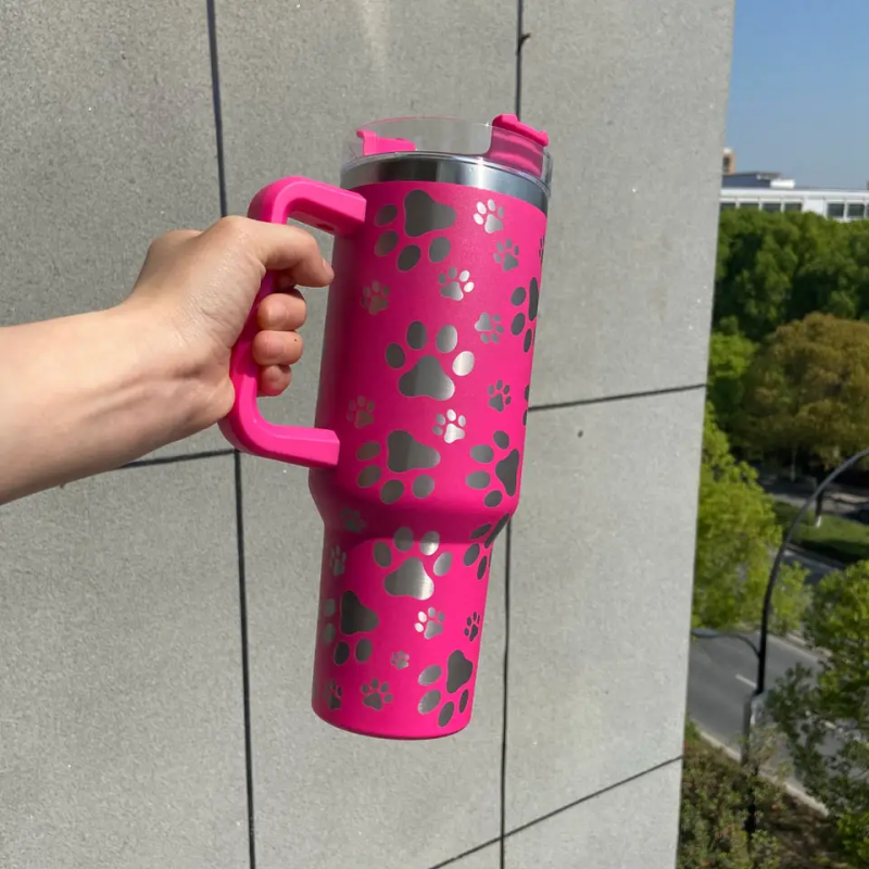 NEW US RTS 40oz Paw Print  Mug Free Shipping (10PCS)