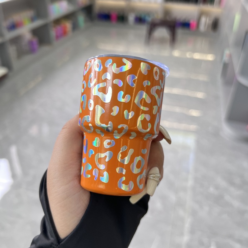NEW RTS 3oz Shimmer Leopard Print Shot Glass Free Shipping (20pcs/50pcs)