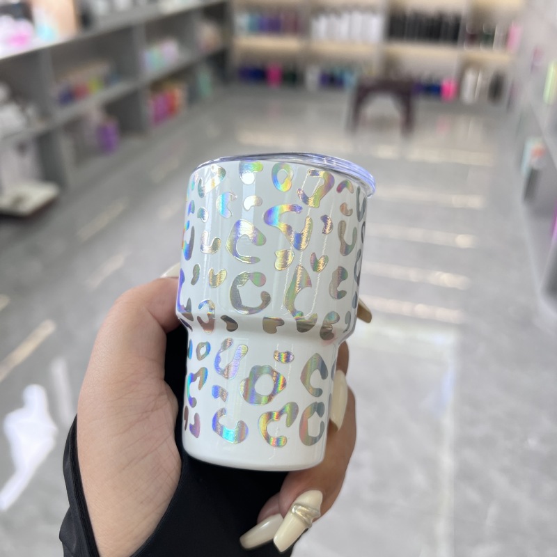 NEW RTS 3oz Shimmer Leopard Print Shot Glass Free Shipping (20pcs/50pcs)