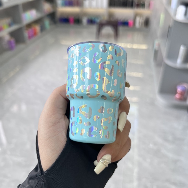 NEW RTS 3oz Shimmer Leopard Print Shot Glass Free Shipping (20pcs/50pcs)