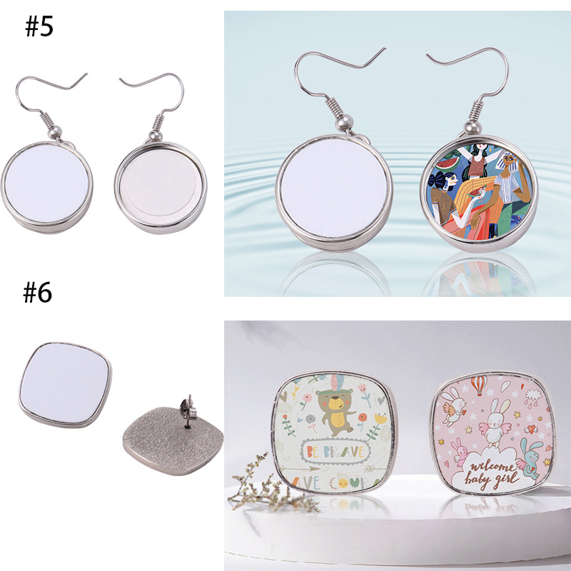 RTS Sublimation Blank Earrings Free Shipping (20pairs/40pairs)