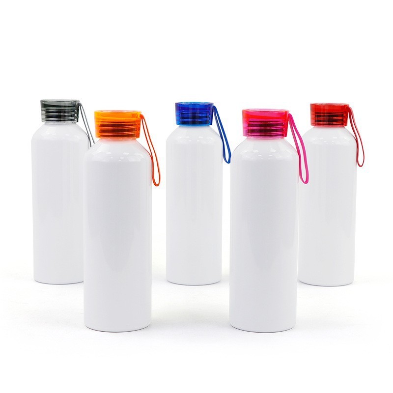 RTS US 750ml Sublimation Aluminum Water Bottle with Colored Lid Free Shipping (30PCS)