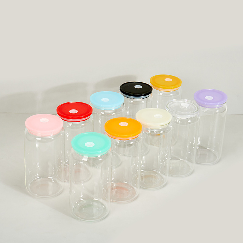 NEW China RTS 16oz Sublimation Glass Can/Jar Free Shipping (25PCS/50PCS)