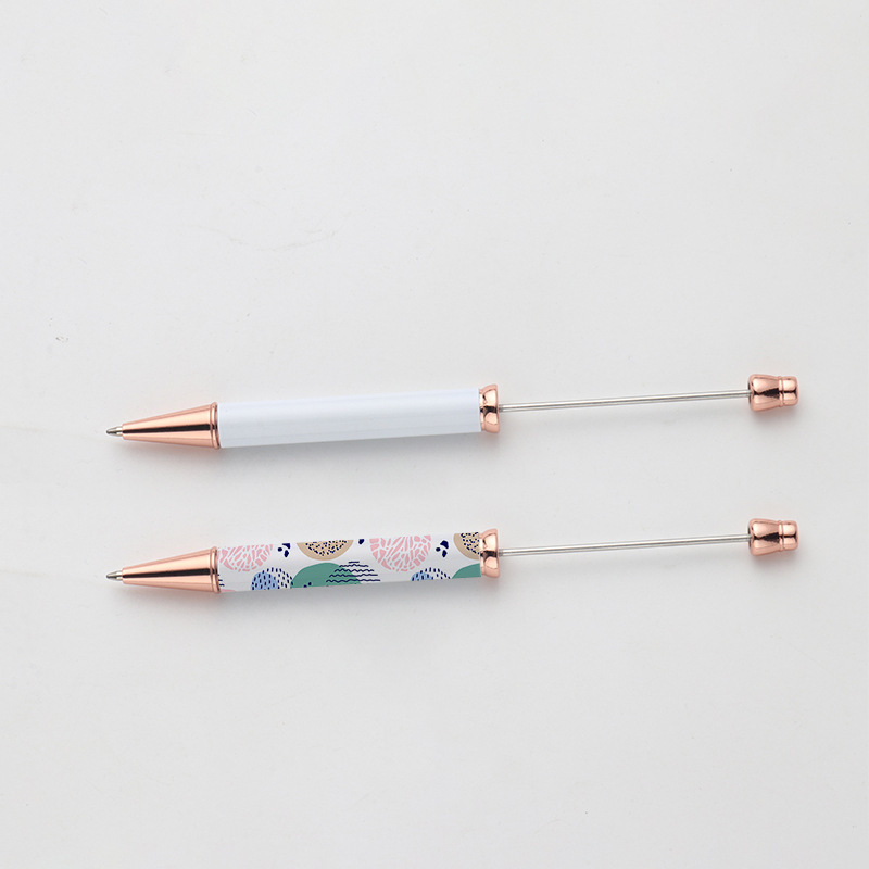 NEW RTS Sublimation Blank Beadable Pen Free Shipping (25pcs/50pcs)