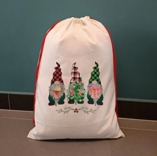 RTS Sublimation 19.6*27.5inch Christmas Gift Drawstring Bag Free Shipping (10PCS)