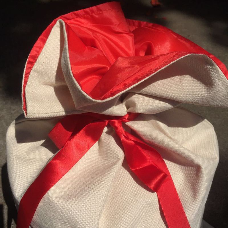 RTS Sublimation 19.6*27.5inch Santa Sack Christmas Gift Bag Free Shipping (10PCS)