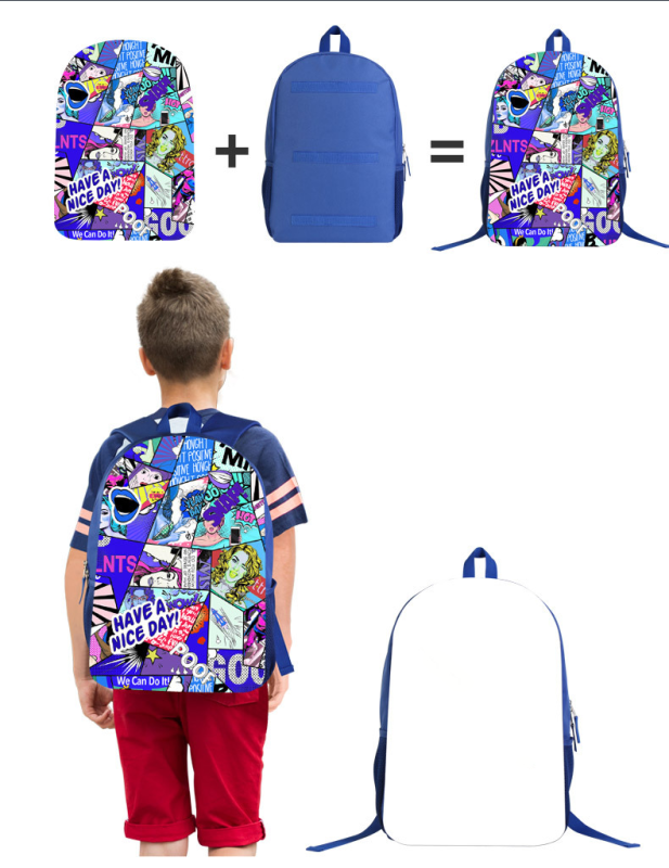 RTS Sublimation Colorful Backpack Free Shipping (10pcs)