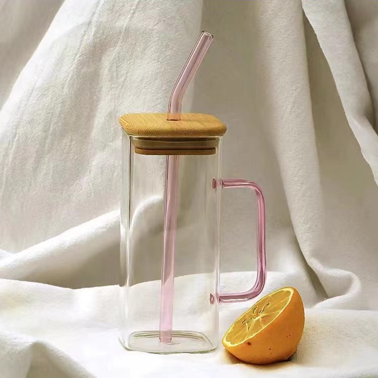 NEW China RTS 13oz Non-sublimation Square Glass Cup Free Shipping (25PCS/50PCS)