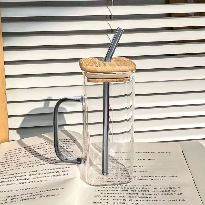 NEW China RTS 13oz Non-sublimation Square Glass Cup Free Shipping (25PCS/50PCS)