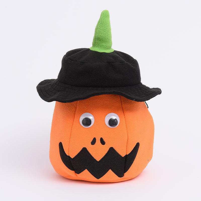 RTS Pumpkin Candy Bag with LED Light for Halloween Free Shipping (10PCS/20PCS/30PCS)