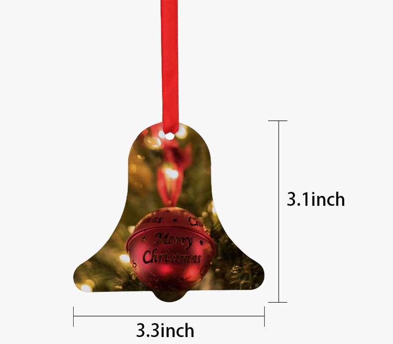 RTS Sublimation Double Sided Christmas Pendant Free Shipping (50PCS/100pcs)