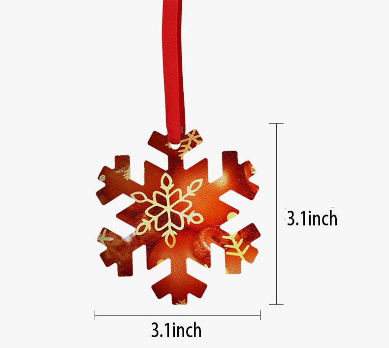 RTS Sublimation Double Sided Christmas Pendant Free Shipping (50PCS/100pcs)