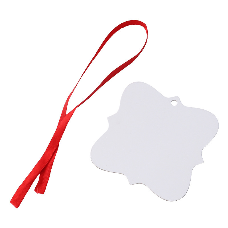 RTS Sublimation Double Sided Christmas Pendant Free Shipping (50PCS/100pcs)