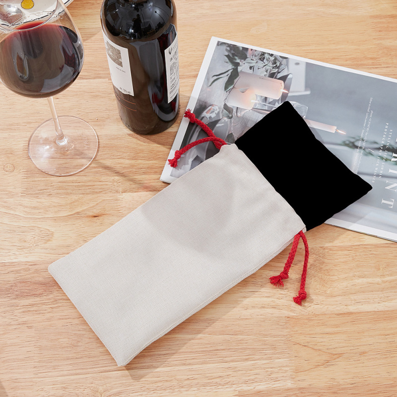 RTS Sublimation 5.9*14inch Canvas Wine Bag Free Shipping (20PCS)