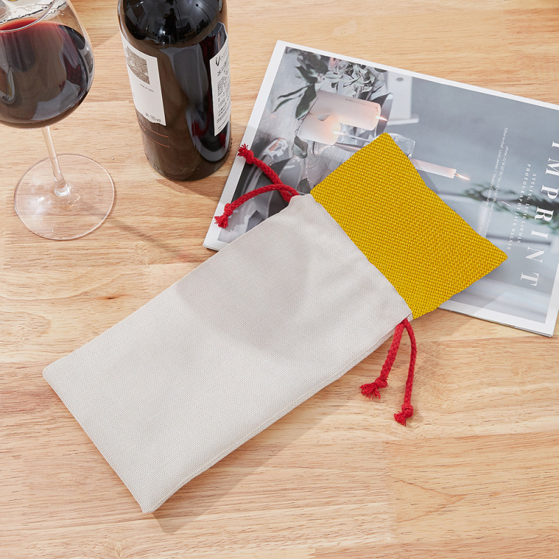 RTS Sublimation 5.9*14inch Canvas Wine Bag Free Shipping (20PCS)