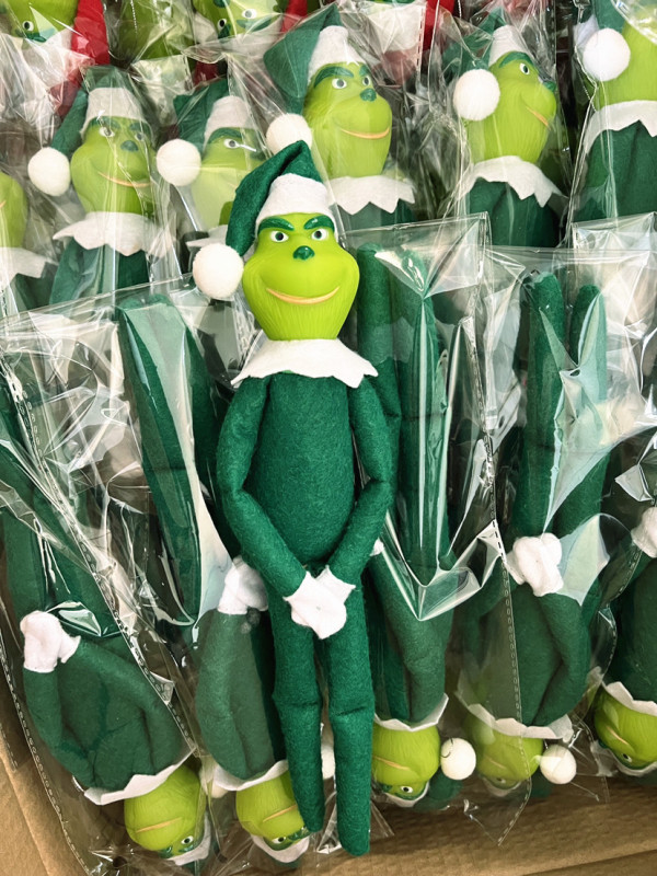 NEW RTS Grinch Doll Gift Christmas Decoration Free Shipping (packed in bag)  (25PCS)