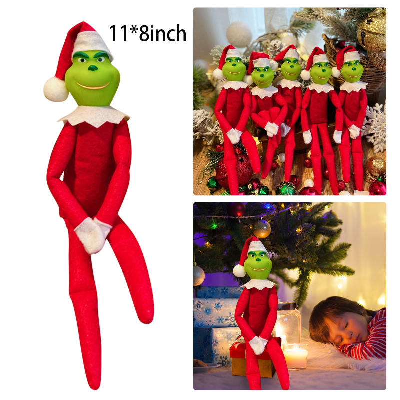 NEW RTS Grinch Doll Gift Christmas Decoration Free Shipping (packed in bag)  (25PCS)