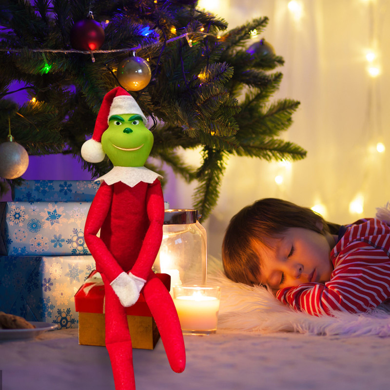 NEW RTS Grinch Doll Gift Christmas Decoration Free Shipping (packed in bag)  (25PCS)