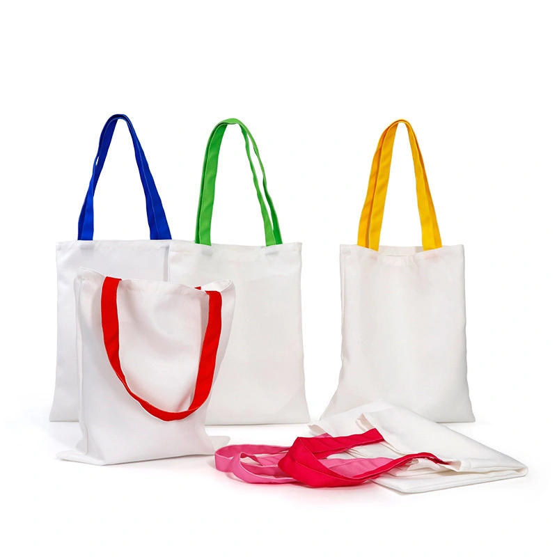RTS Sublimation Blank Canvas Bag Tote Free Shipping 14.5*11.7inch (10PCS/20PCS/30PCS)