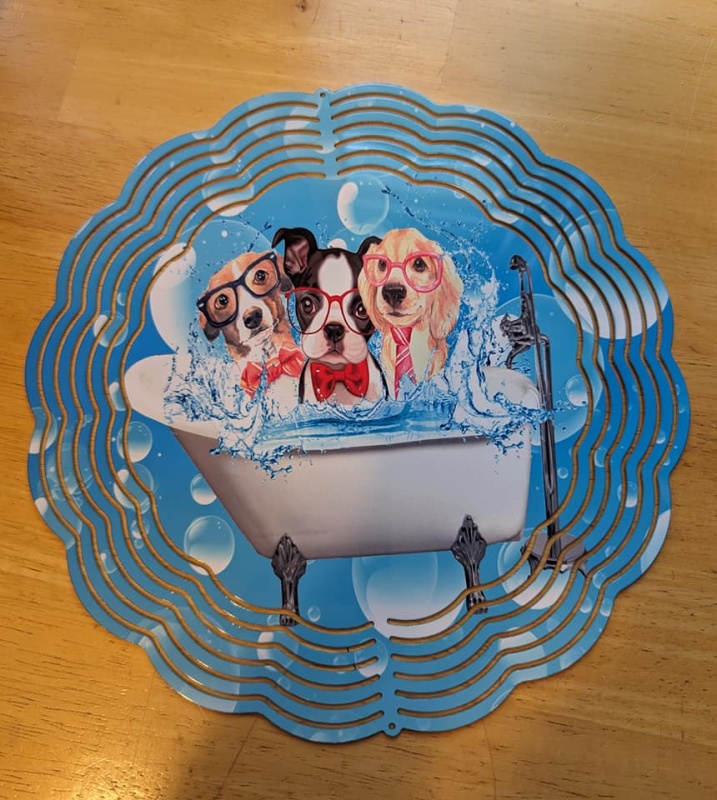 China RTS Sublimation Aluminum Double-Side Wind Spinner 10 inch (10pcs/20pcs) (Free Shipping by Air)